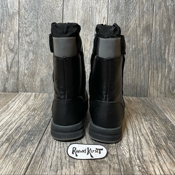 Lands' End Shoes Lands End Black W Silver Reflective Snow Winter